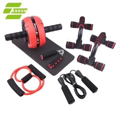 China size & 2021 New Abdomen Lift Up Exercise Bracket 7 Piece Set Belly Wheel Suit for sale