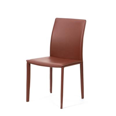 China Modern Comfortable Custom Luxury Leather Dining Chairs Comfortable Domestic Leather for sale