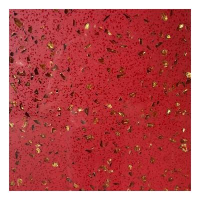 China Easy To Install And Maintain China Custom Sparkle Quartz Stone Countertops , Polish Red Quartz Stone for sale