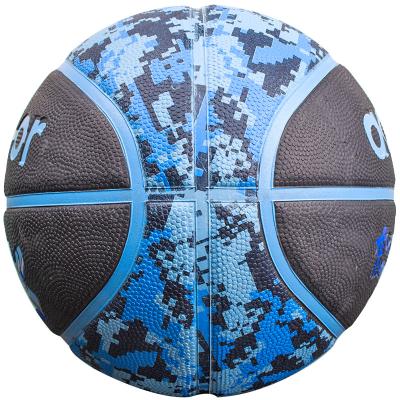 China Indoor Outdoor Gym Custom Logo Official Size Wear Resistant Rubber Basketball Basketball for sale