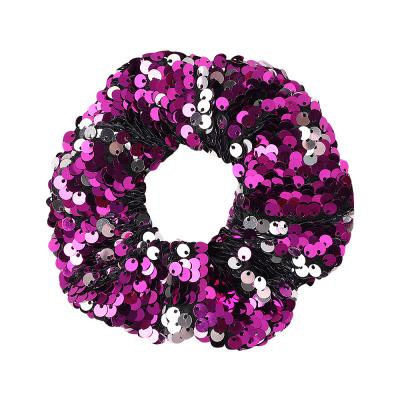 China Bling Hair Scrunchies New Product Woman Accessories Sequin Hair Scrunchies Hair Scrunchies for sale