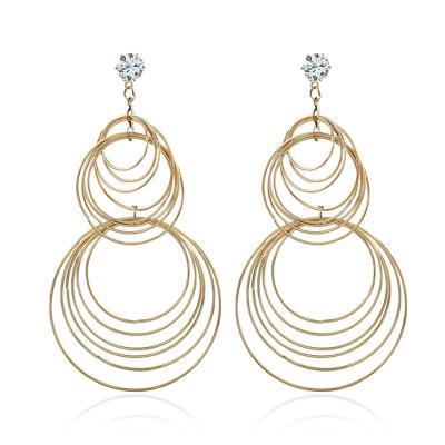 China Popular Hot Sale Women Jewelry Large Circle Earring Fashion Earrings For Women for sale