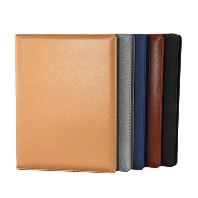 China A4 Products Office Supplies PU Padfolio Document Holder Ring Binder Folder Organizer Leather File Folder for sale