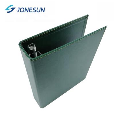 China PU 3 D-Ring Binder Leather Folder High Quality Eco-friendly/Durable A4 Size Hardcover Book With Customized Logo Printed for sale