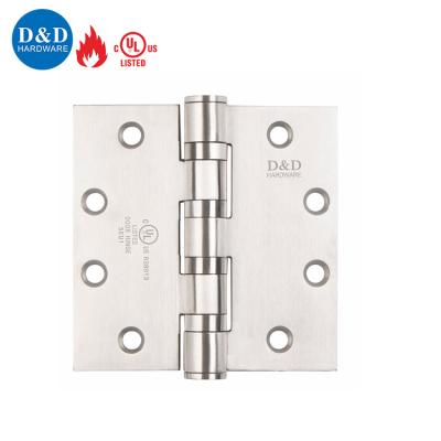 China Good Quality Modern UL LISTED Fire Rated Hardware SS304 Door Hinge 4 Ball Bearing Butt Rated Fire for sale