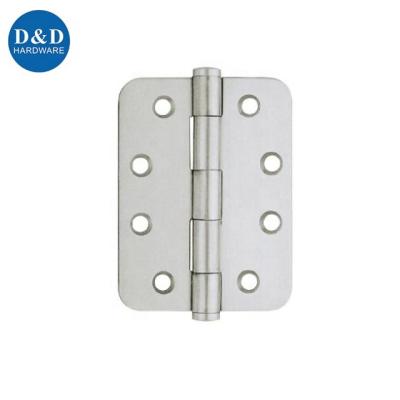 China Modern Stainless Steel Radius Round Corner Single Door Hinge Non Ball Bearing Seal for sale