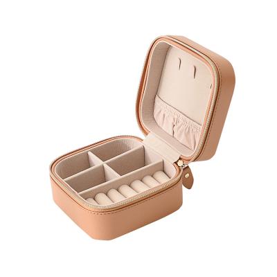 China Bafan Brand Earring Packaging Boxes Jewelry Storage Ring Necklace Girls Jewelry Box Wholesale PU Leather Jewelry Storage Organizer for sale