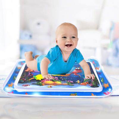 China Bafan Brand Inflatable Kids Tummy Time Baby Water Game Camping Mat Baby Water Pat Pad For Kids for sale