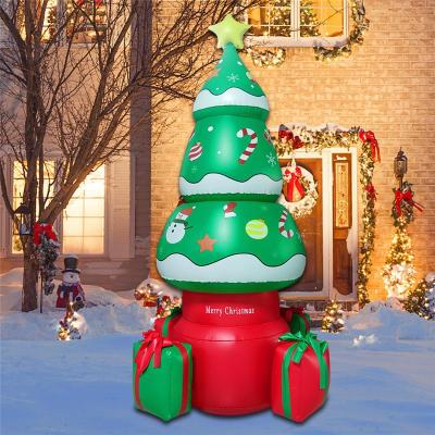 China PVC Brand Bafan Lighted Christmas Decoration Inflatable Tree 5.5 FT For Indoor Outdoor Garden Yard Christmas Decoration for sale