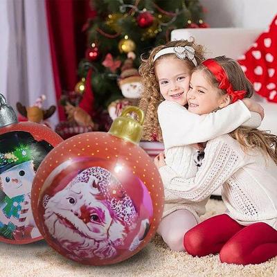 China PVC Bafan Brand PVC Inflatable Outdoor Christmas Ball Inflatable Decorated Christmas Tree Decorations for sale