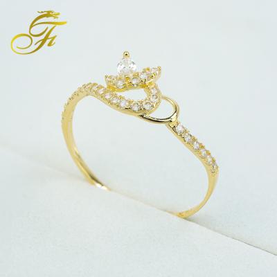 China Luxury Romantic Custom Design Jewelry 2022 Wholesale Whelry 925 Sterling Silver Gold Rings 18k Gold Rings Women Jewelry for sale