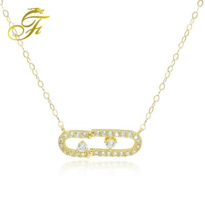 China Custom Fashion 18K Gold Silver Fashion Necklace 925 Choker Gift Necklace Chain Chokers For Girls Set Necklace 24k Dubai Gold Jewelry for sale