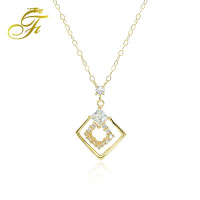 China Silver Choker Necklace Women Jewelry Ladies Necklace Supplier Production 925 Fashion Accessories Jewelry 18K Gold Necklace Pendants for sale