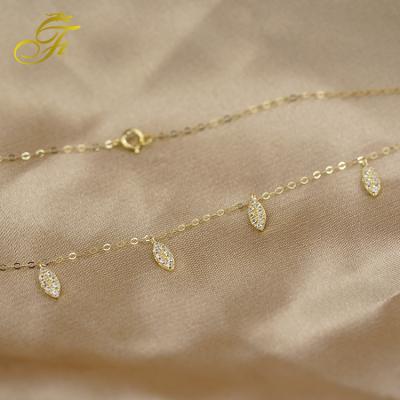 China Factory direct fashion jewelry ladies high-end romantic pendant necklace ladies favorite gold chocker for sale