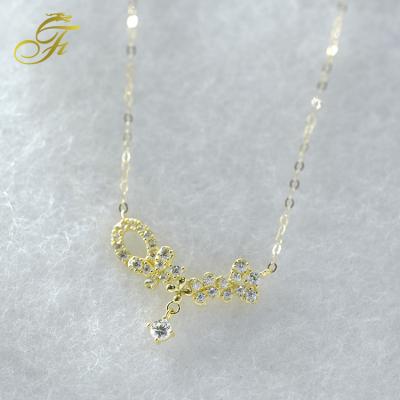 China Fashion Pattern Combination Clavicle Chain Necklaces 18K Gold Plated Various Necklace Suitable For Romantic Gift Jewelry for sale