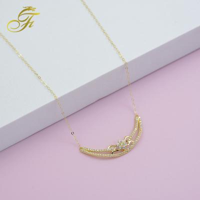 China Fashion Wax Ultra High Quality Set Diamond Gold 18k/21k Fashion Customized Chain Necklace Dubai Pendant Women's Natural Necklace Jewelry for sale