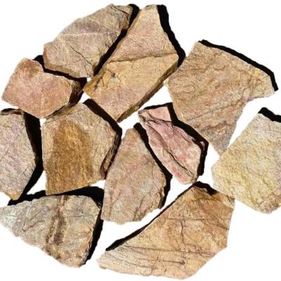 China China Modern Random Slab , Flamed Black Basalto Patio Pavers , Irregular Driveway / Walkway Pavers for sale