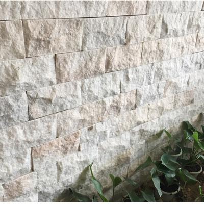 China Traditional Pink Sandstone Mushroom Stone Wall Cladding Wall for sale