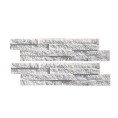 China Modern artificial white stacked quartz stone for sale