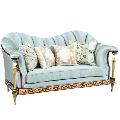 China High Quality Royal Antique Velvet Convertible Sofa Wooden Antique Classic Armchair Bespoke Antique Chesterfield Sofa for sale