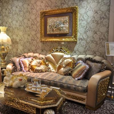 China (Others) Italy Style 1+2+3 Seater Sofa Set European Upholstered Comfortable Adjustable Antique Royal Luxury Classic Living Room Sofas Furniture for sale