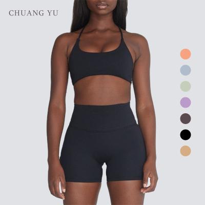 China 2022 Breathable High Waist Custom Logo Fitness Gym Custom Logo Sexy High Waist Butt Lift Workout Yoga Sets For Women for sale