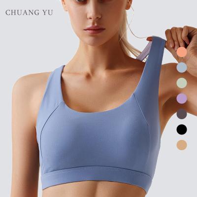 China The other belt to waist padding strap top connection back feeling lady yoga vest sexy bra for sale