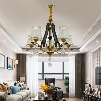 China LANGYAN Modern High Lumen Multiple Lights Living Room Indoor Hotel Modern Decorative Led Chandelier Pendant Lamp for sale