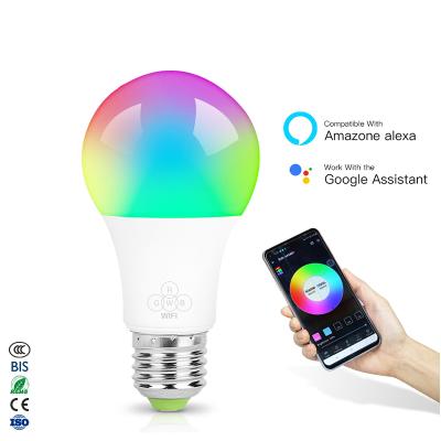 China 110V 220V Modern Music Lamp Remote Colorful RGB Dimmable Color Changing Smart Light Bulb Alexa Wifi Smart LED Light Bulb for sale