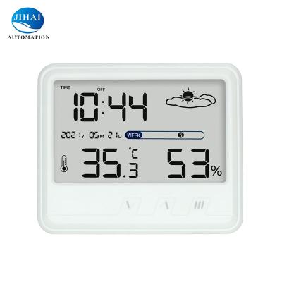 China Indoor Electronic Temperature Measurement Smart Home Digital Weather Forecast Household Hygrometer Thermometer for sale