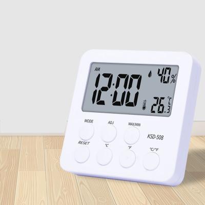 China Time Display Time Show Electronic LED Humidity Meter Alarm Clock Hygrometer Thermometer for sale