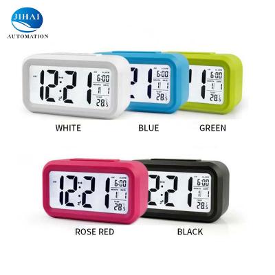 China Sizes Hot Sale Large LCD Display Calendar Smart Temperature Display Digital Alarm Clock for sale