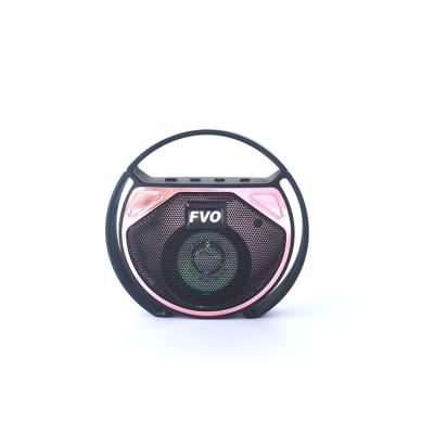 China None OAV Bs-156 2021 New Colorful Mini 52mm High Fidelity ABS Led Outdoor Wireless Speaker Portable Speaker for sale