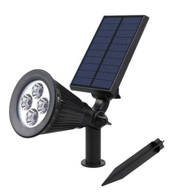 China Garden Smart 4 Large LED Lawn Light RGB Waterproof Solar Led Garden Lights Outdoor Wall Led Solar Led Landscape Light Recharged for sale