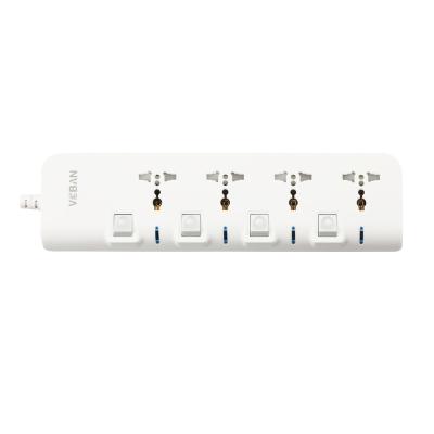 China Residential / Multipurpose Multi Socket Extension Socket with 3 USB LED Indication Light and Different Switches Universal Socket for sale