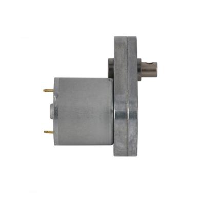 China small size 12v 24v double shaft dc metal gear reducer drip proof flat electric motor for machine design for sale