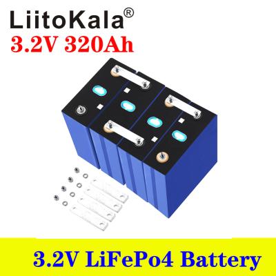 China LiitoKala 3.2v 310ah 320Ah Electric Car Rechargeable Battery LiitoKala 3.2v 310ah 320Ah Solar Battery 12v 24v 36v 48V Grade One Cell Lifepo4 for sale