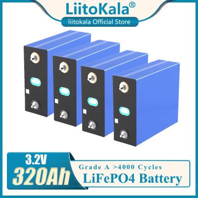 China LiitoKala 3.2v 310ah 320Ah Electric Car Rechargeable Battery LiitoKala 3.2v 310ah 320Ah Solar Battery 12v 24v 36v 48V Grade One Cell Lifepo4 for sale