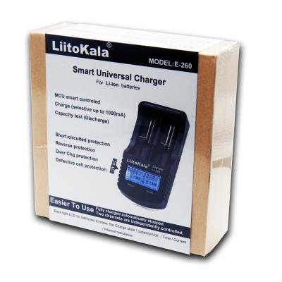 China Liitokala lii-260 standard 18650/16340 LCD intelligent battery charger, lithium battery capacity/internal resistance/voltage detection for sale