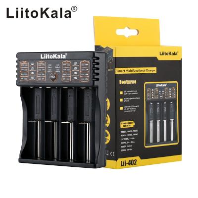 China 18650/26650 LiitoKala Lii-402 18650 Battery Charger For 26650 16340 RCR123 14500 LiFePO4 1.2V Ni-MH Ni-Cd Rechareable Battery lii402 for sale