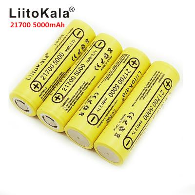 China Other 2020 LiitoKala lii-50E 21700 5000mah 3.7V 5C rechargeable battery discharge high power batteries for high power devices for sale