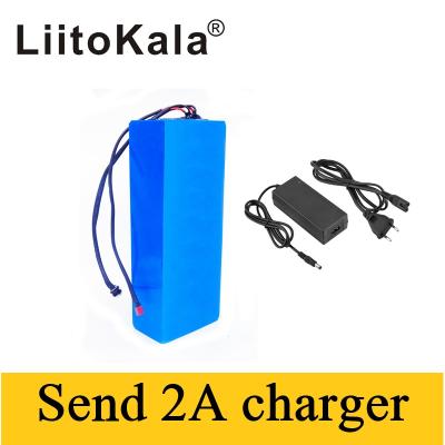 China LiitoKala 36V 30AH lithium battery electric bicycle 36v 30ah battery for electric bicycle use 3.7V 3000mah cell with 30A BMS+42V charger for sale