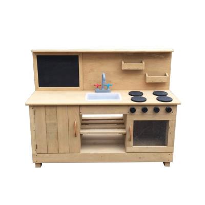 China Wooden Outdoors Pretend Kids Wooden Play Mud Kitchen for sale