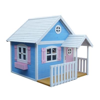 China Easily Assembled Outdoor Garden Kids Wooden Playhouse for sale