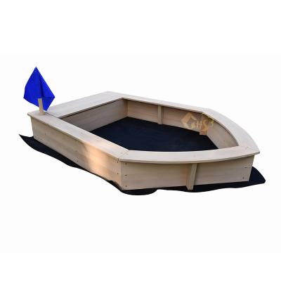 China Children's Outdoor Wooden Wooden and Steel Kids Sandbox for sale