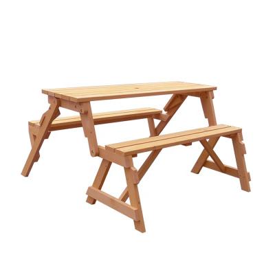 China Modern Wooden Garden Outdoor Folding Folding Picnic Table for sale