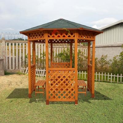 China Economic Chinese Octagonal Wooden Gazebo Outdoor Canopy for sale