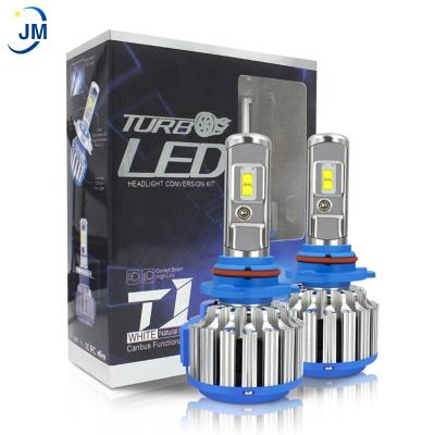 China Free laser logo T1 led 9005 bulbs HB3 80w T1 led 9005 led headlight conversion kits 8000lm led auto bulbs F1 for sale