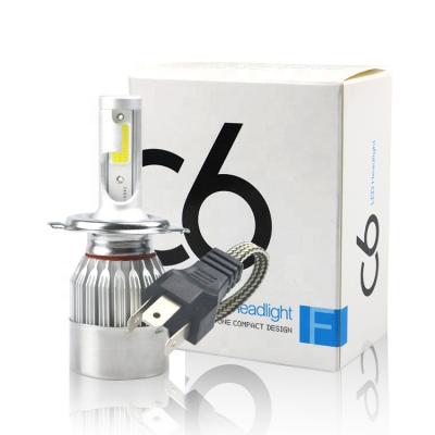 China Wholesale auto c6 led headlight bulbs H1 H3 H4 H7 H11 9005 9006 H11 COB LED c6 led car headlights EL room for sale