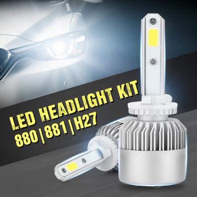 China Auto S2 Led Car Headlight Bulbs H4 H7 H11 9005 9006 9012 H27 36W 8000LM 6000K COB Chip For Car S2 ACE Led for sale